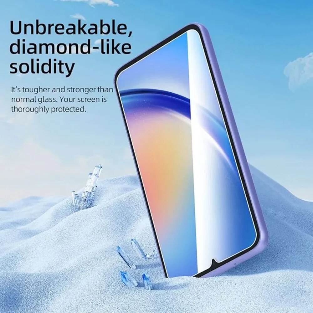 NEW'C 3 Pack Designed for Samsung Galaxy A34 5G, Screen Protector Tempered Glass